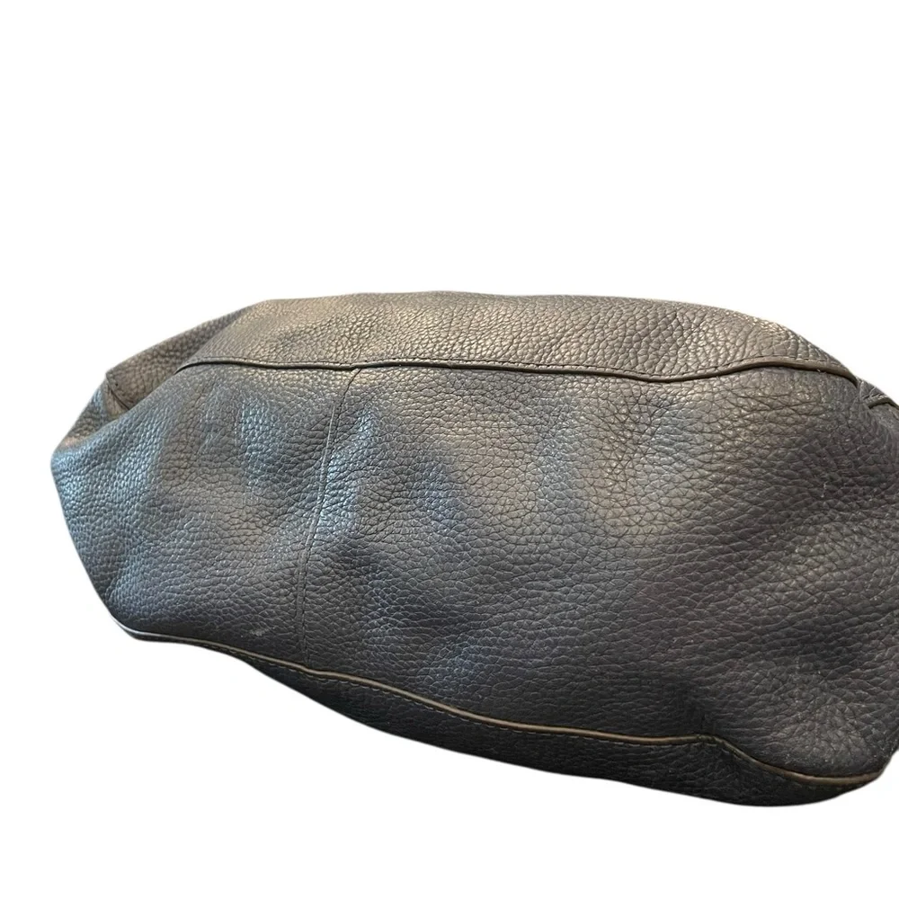 Beautiful Michael Kors Ashbury‎ Leather Slouchy Shoulder Bag Navy Blue Boho Hobo